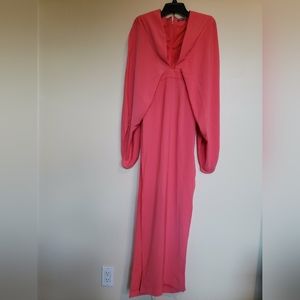 AQ/AQ karo deep plunge maxi dress size 0